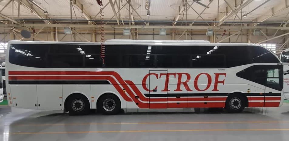 Intérieur confortable des cars CTROF